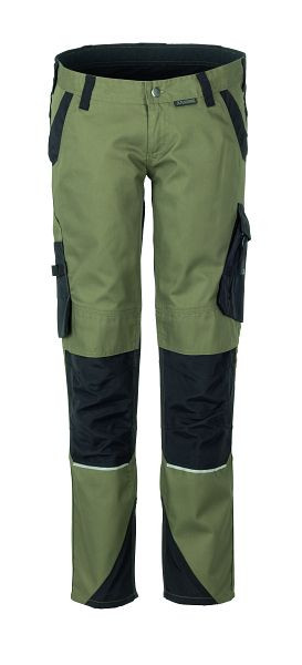 Pantalon femme Planam Norit, olive/noir, taille 40, 6415040