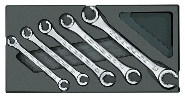 Module d'outils GEDORE, clé à double anneau ouverte, 1731157