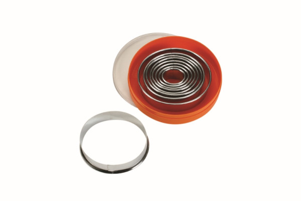 Set d'emporte-pièces ovales Schneider, lisse, 9 pièces, acier inoxydable, épaisseur du matériau : 0,4, 0,5 mm, 199504