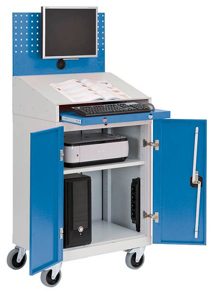Support de bureau Bedrunka+Hirth, pour chariot informatique T500-1, LxPxH 680 x 500 x 640 mm, 04.680.PA