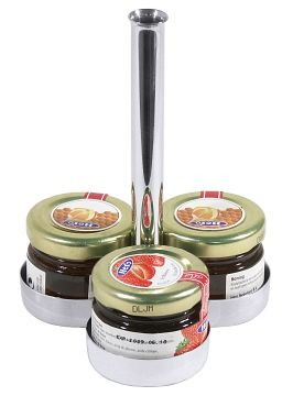 Présentoir à gâteau en pot de confiture Contacto pour 3 portions, 3287/003