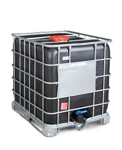 Conteneur pour marchandises dangereuses DENIOS Recobulk IBC, UV, patins en acier, 1000 l, NW225 / NW80, 266-208
