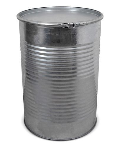 Fût de récupération DENIOS avec code T, 300 litres, galvanisé, 259-671