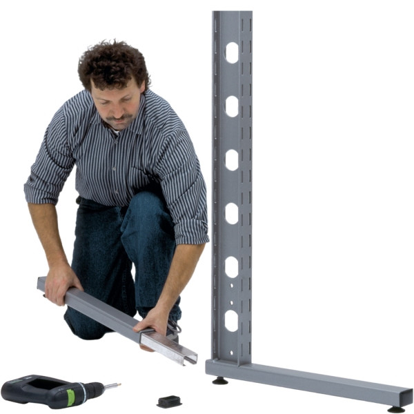 Jeu de pieds enfichables BITO TEC 680x50x30 RAL9007, 19317