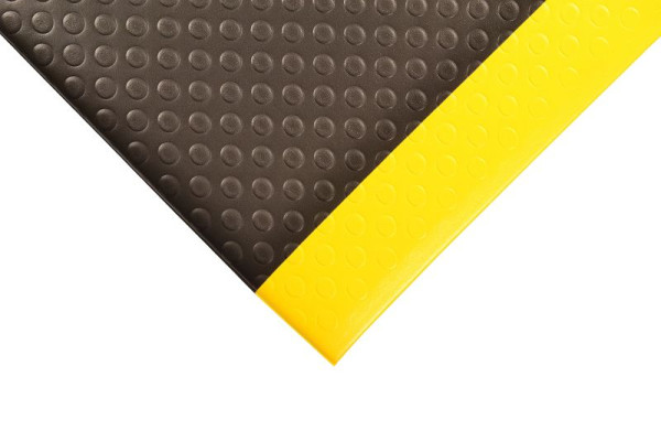 Notrax Bubble Sof-Tred tapis de travail ergonomique anti-fatigue 417, noir/jaune, 122 cm, vendu au mètre, 417C0048BY
