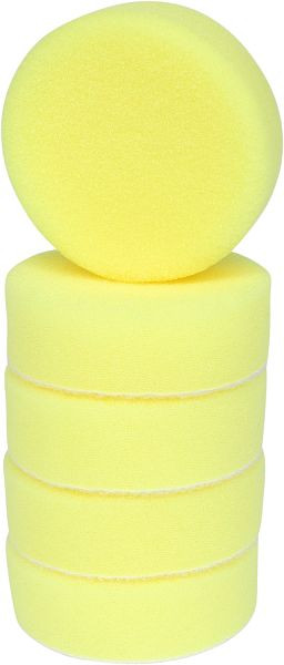 KS Tools patin en plastique jaune, diamètre 85,0 mm, paquet de 5, 515.5122