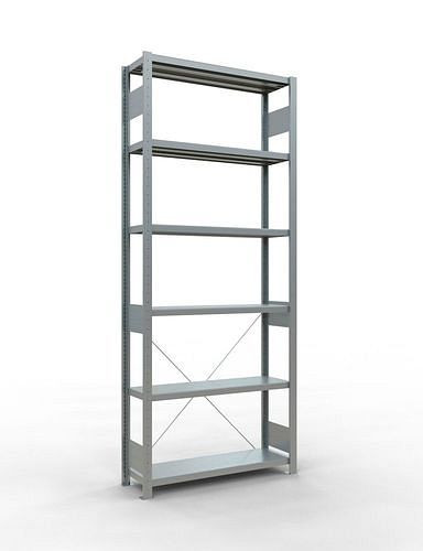 Rayonnage à étagères Schulte, champ de base, 6 niveaux de rangement, traverse, charge du compartiment 250 kg, 1060 x 336 x 2500 mm, 278739