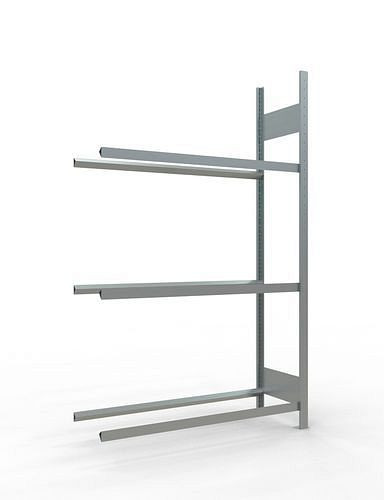 Rack à pneus Schulte, champ supplémentaire, 3 niveaux de stockage, largeur du compartiment 1200 mm, 1206 x 436 x 2000 mm, 278844