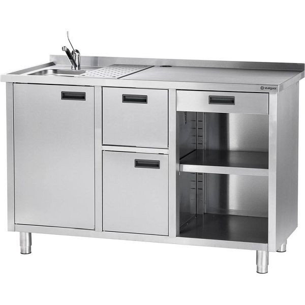 Table de travail Stalgast pour machine à café, 1500 x 700 x 1000 mm (LxPxH), VBS15701LA
