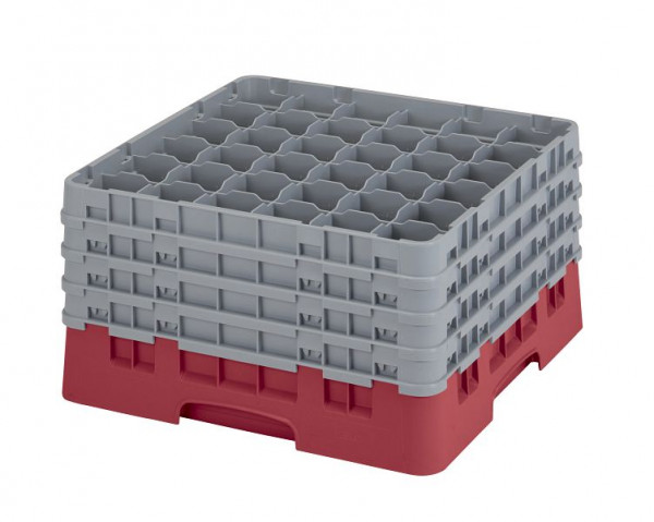 Panier de lavage Cambro 36 compartiments Camrack®, canneberges 23,8 cm, lot de 2, 36S900416