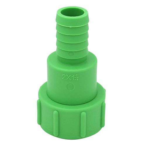 Adaptateur DENIOS IBC, avec embout de tuyau 1,25, avec gros filetage S60x6, avec protection anti-torsion, lot de 3, 311446