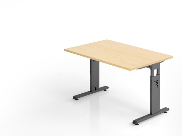 Bureau Hammerbacher OS12, 120 x 80 cm, plateau : érable, épaisseur 25 mm, chant ABS 2 mm, forme rectangulaire, VOS12/3/G