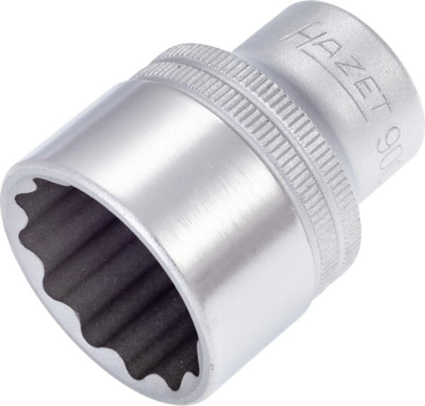 Embout pour clé à douille Hazet, double hexagonal, carré creux 12,5 mm (1/2 pouce), profil de traction externe double hexagonal, 26 mm, 900Z-26