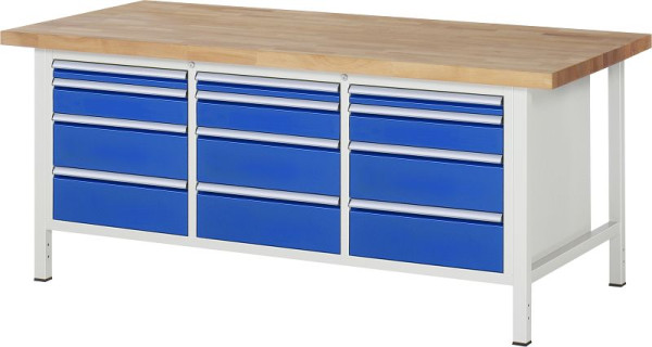 Etabli RAU série 8000 - modèle 8580, L2000 x P900 x H840-1040 mm, 13-8580A2-209B4H.11