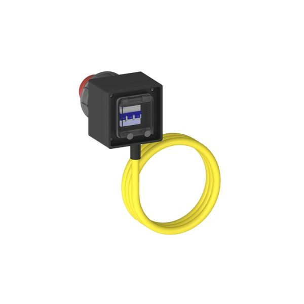 ELSPRO Vollgummi-Sicherheitsverteiler ESSEN, Ausgang: 2 m Leitung CEE 400 V, Stecker: CEE 400 V 63 A, C-Autom, 1046301