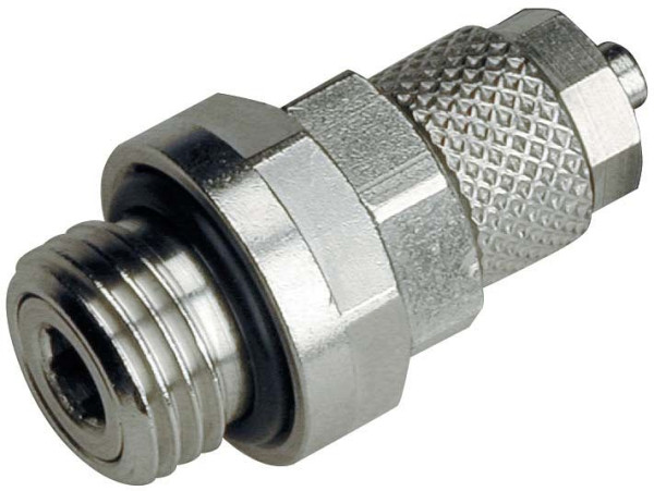 temporisateur A-GEd-12/10-3/8-MSv, Raccordement vissé droit - réglable sans pression, filetage cylindrique avec joint torique, UE : 10 pièces, 01080725