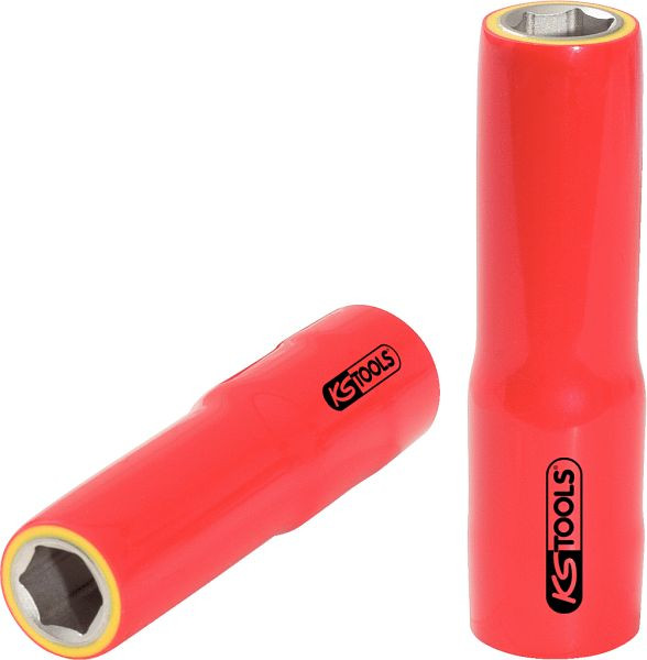 KS Tools Douille 1/2" avec isolation de protection, longue, 8 mm, 117.1333