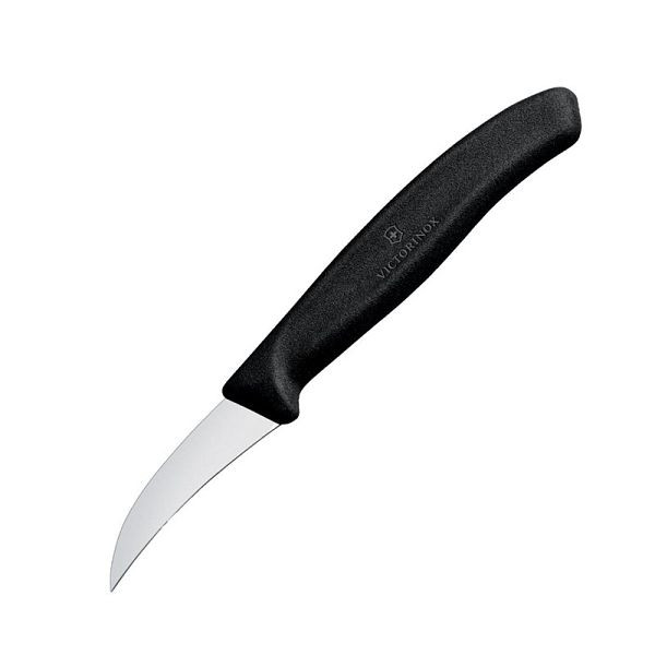 Couteau de forme Victorinox à lame courbe 8cm noir, CX741