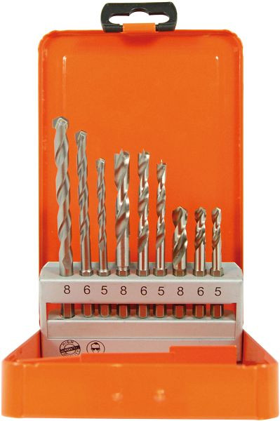 Jeu de forets Projahn acier / pierre / bois queue 6kt 9 pièces, 67300