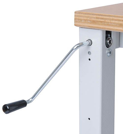 Châssis Bedrunka+Hirth Workergo 4 pieds, réglage par manivelle, dimensions en mm (LxP) : 1000 x 900, 4100KU90G