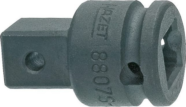 Pièce d'agrandissement Hazet, carré creux 10 mm (3/8"), carré plein 12,5 mm (1/2"), 22 mm, 8807S-1
