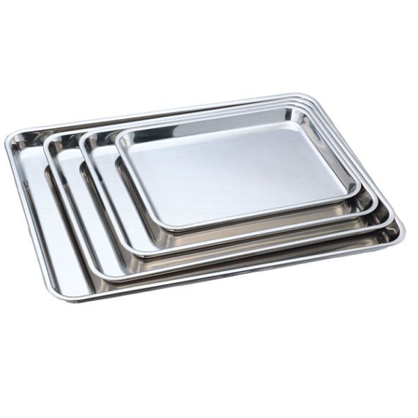 Plateau de présentation en acier inoxydable Stalgast, 55 x 37 x 2,5 cm (LxPxH), BB1901550