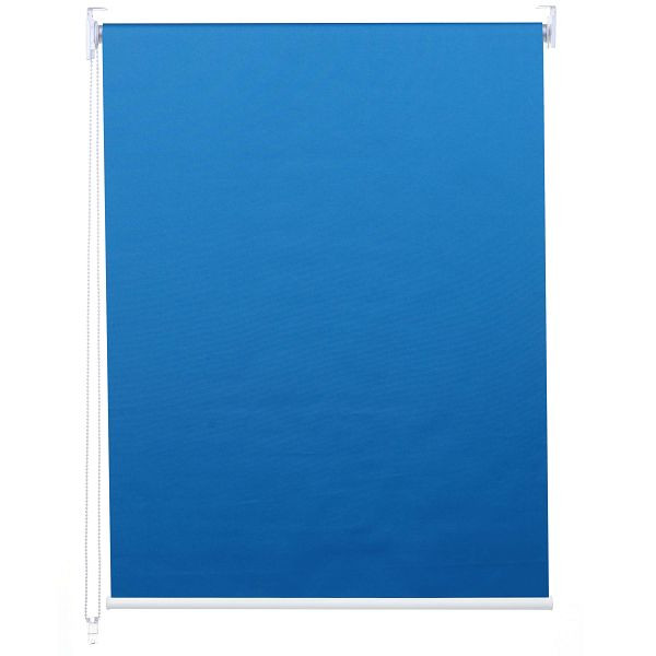Store à enrouleur Mendler HWC-D52, store de fenêtre à tirage latéral, protection solaire 120x160cm occultant opaque, bleu, 63368
