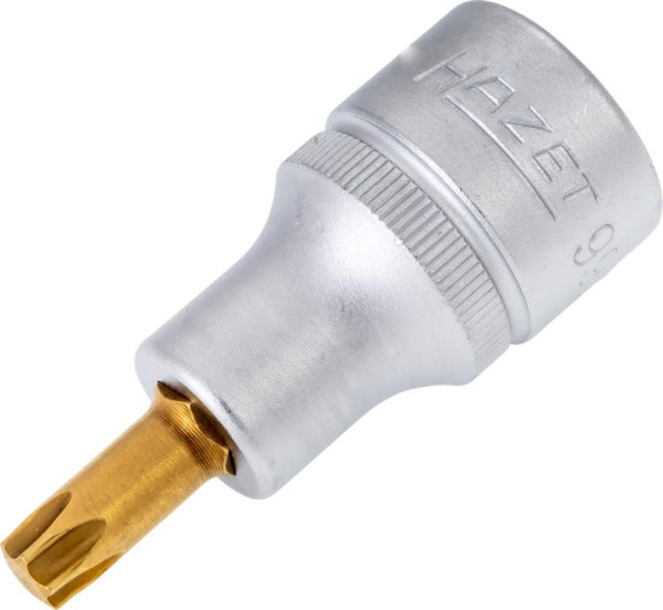 Douille tournevis Hazet TORX®, carré creux 12,5 mm, profil intérieur TORX®, T40, version courte avec moletage, 992-T40