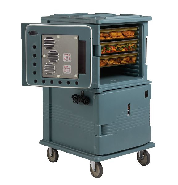 Cambro Ultra Camcart® mit beheizten Türen 220V Schieferblau, UPCH16002401