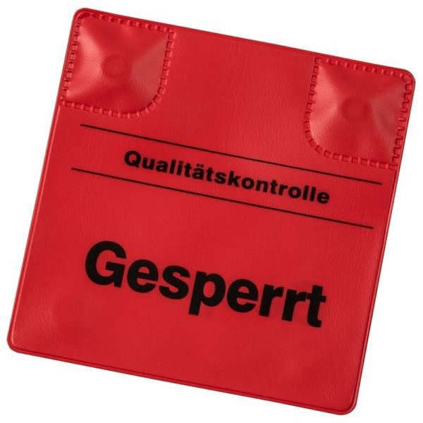 Bloc marqueur magnétique Eichner, rouge : verrouillé, 9225-00003
