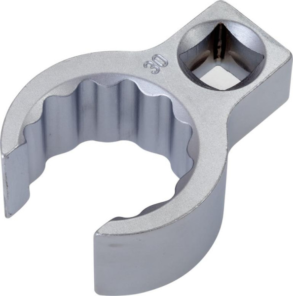 Clé polygonale Hazet, double hexagonale, ouverte, carré creux 12,5 mm, profil extérieur double hexagonal, 30 mm, carré intérieur 12,5 = 1/2", 848Z-30
