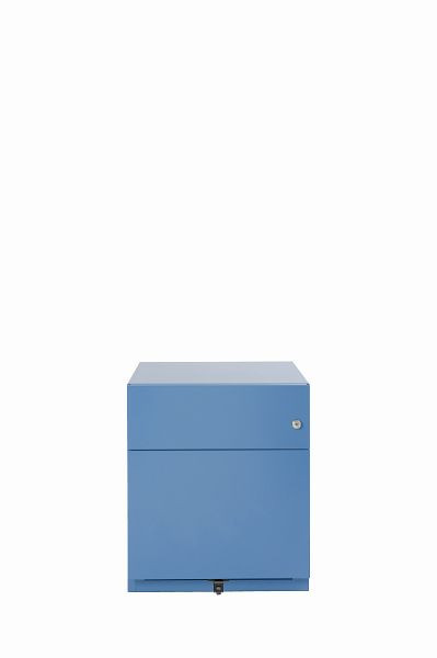 Conteneur roulant Bisley Note™, 1 tiroir universel, 1 tiroir HR, bleu, NWA59M7SF605