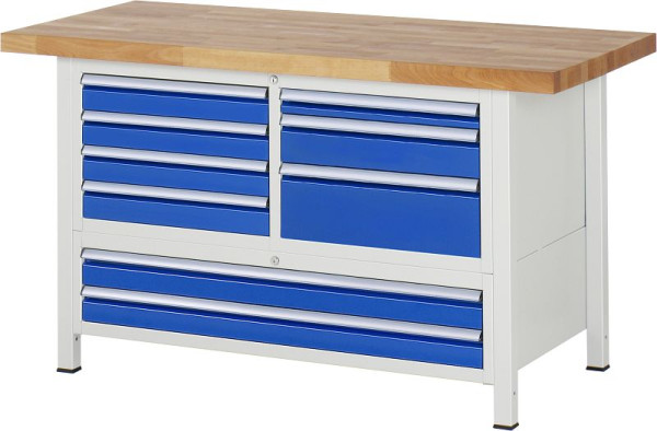 Etabli RAU série 8000 - modèle 8933, L1500 x P700 x H840-1040 mm, 13-8933A2-157B4H.11