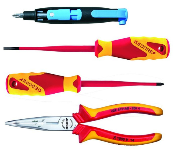 GEDORE Jeu d'outils VDE 4 pièces en L-BOXX Mini, 2951770