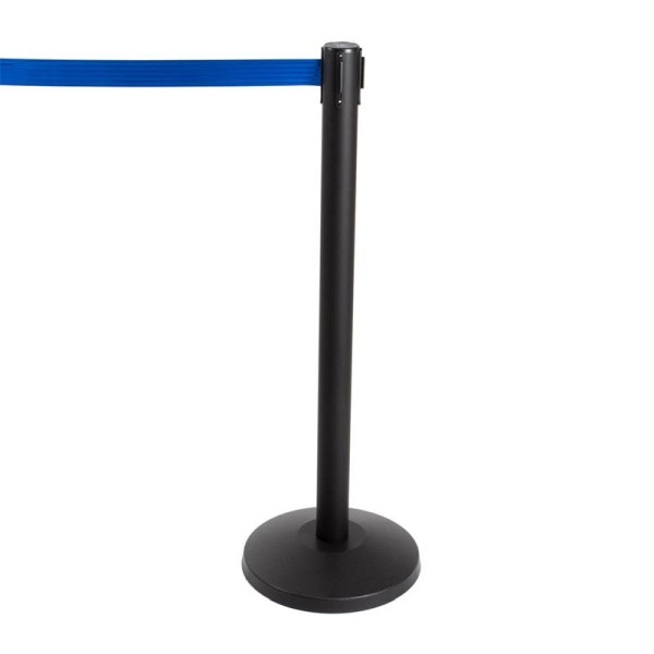 Support de démarcation ALLPAX Stoppo XL noir, 3,4 m, cordon bleu, 10010734