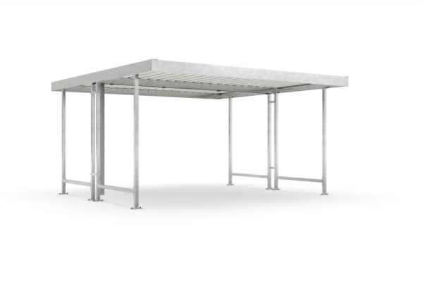 Toiture WSM Leipzig L44 galvanisée en kit, 102000092