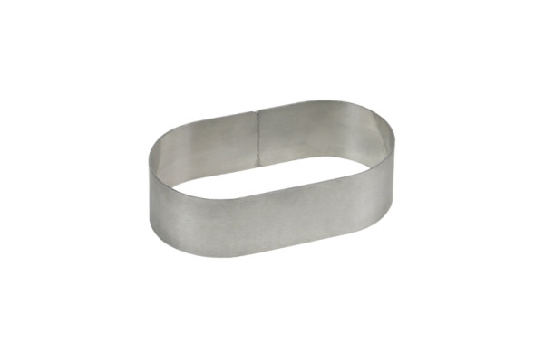 Cercles à gâteau ovales Schneider, longueur 180 mm, largeur 105 mm, hauteur 50 mm, 155051