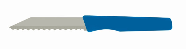 Couteau à pain / couteau de cuisine Schneider avec bord dentelé, bleu, longueur de lame 87 mm, longueur totale 185 mm, 260963
