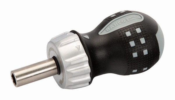 Tournevis à cliquet Bahco bit 1/4", poignée pistolet, court, 95 mm, 808050S