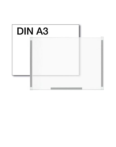 Pochette pour affiche Kerkmann DIN A3, L 297 x P 3 x H 420 mm, transparente, 44694300