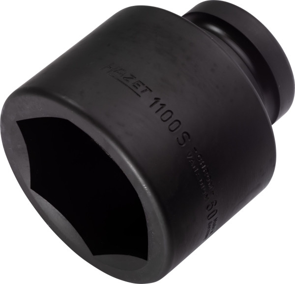 Impact Hazet, douille tournevis machine, hexagonale, carré creux 25 mm (1 pouce), profil hexagonal externe, 60 mm, 1100S-60