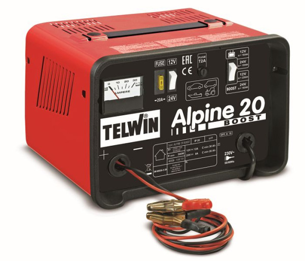 Chargeur de batterie Telwin ALPINE 20 BOOST, 230V 50/50 HZ 12-24V, 807546