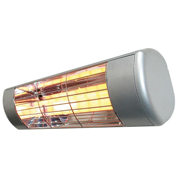 Schultze Radiateur IR HWP2-S 1500 Radiateur thermique infrarouge, 1500W 230V, IP55, argent, HWP2-S