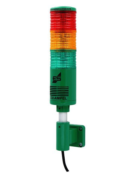 Feu de signalisation Schabus CO2 "Ecole", vert, sans alarme acoustique RAL 6024, 400250