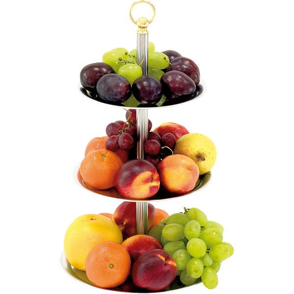 Présentoir à gâteaux Stalgast, 3 étages, hauteur 42 cm, BK0306003