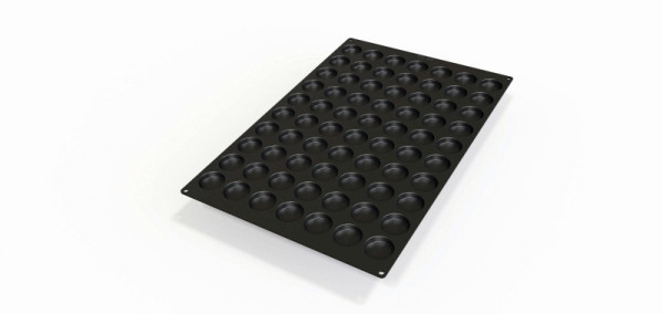 Moule à pâtisserie en silicone Schneider 600 x 400 mm, Florentine Mini, 70 x 15 ml, Ø 45 mm, hauteur : 10 mm, 115341