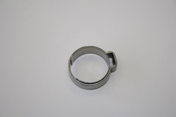 Collier de serrage ELMAG à 1 oreille avec bague d'insertion, 21 OET 18, 0 - 20,3 mm (acier inoxydable), 42734
