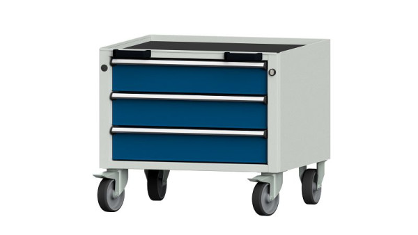 Etablis ANKE, conteneur mobile, modèle 19 V, 660 x 615 x 570 mm, RAL 7035/5010, bac, 450.005