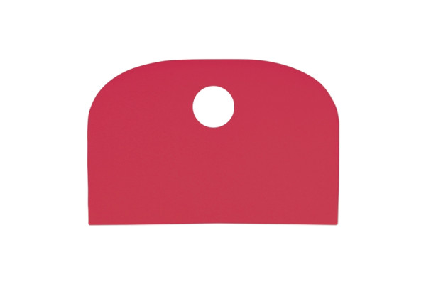 Schneider Schlesinger / grattoir flexible, taille : 148 x 99 mm, LDPE rouge, 227246