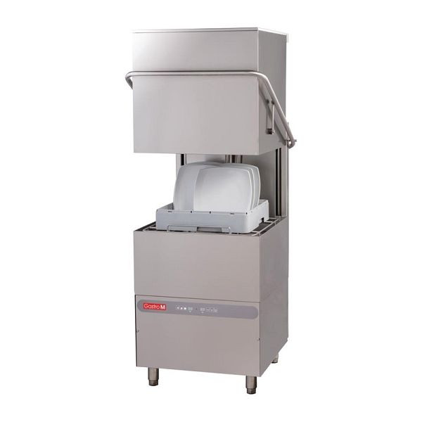 Lave-vaisselle type capot Gastro M Maestro 400V avec pompe de vidange, distributeur de savon et récipient intermédiaire, DK359